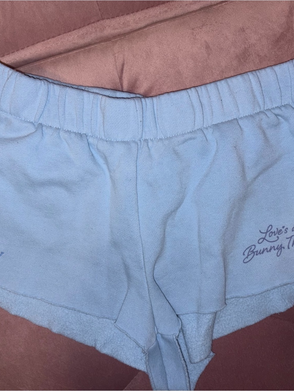 PLAYBOY Light Blue Terry Lounge Shorts